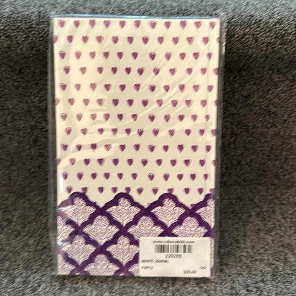 Roller rabbit, heart journal, purple unopened in wrapper - Picture 2 of 5